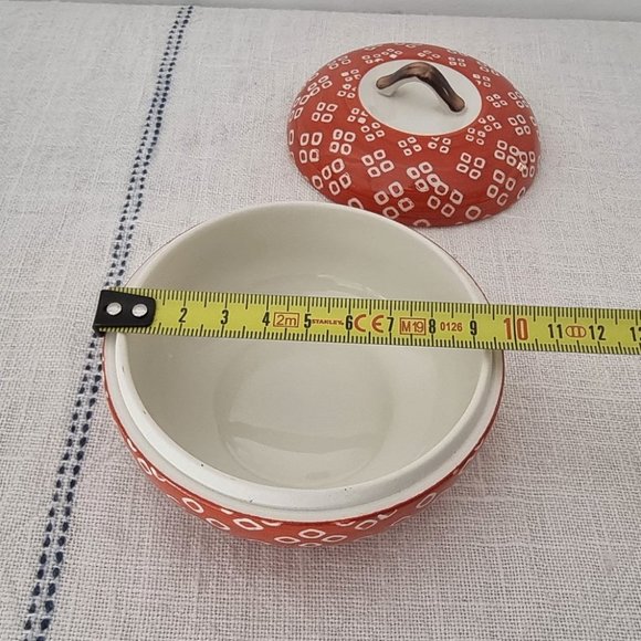 Vintage Signed Japanese Porcelain Trinket Box - Picture 7 of 8